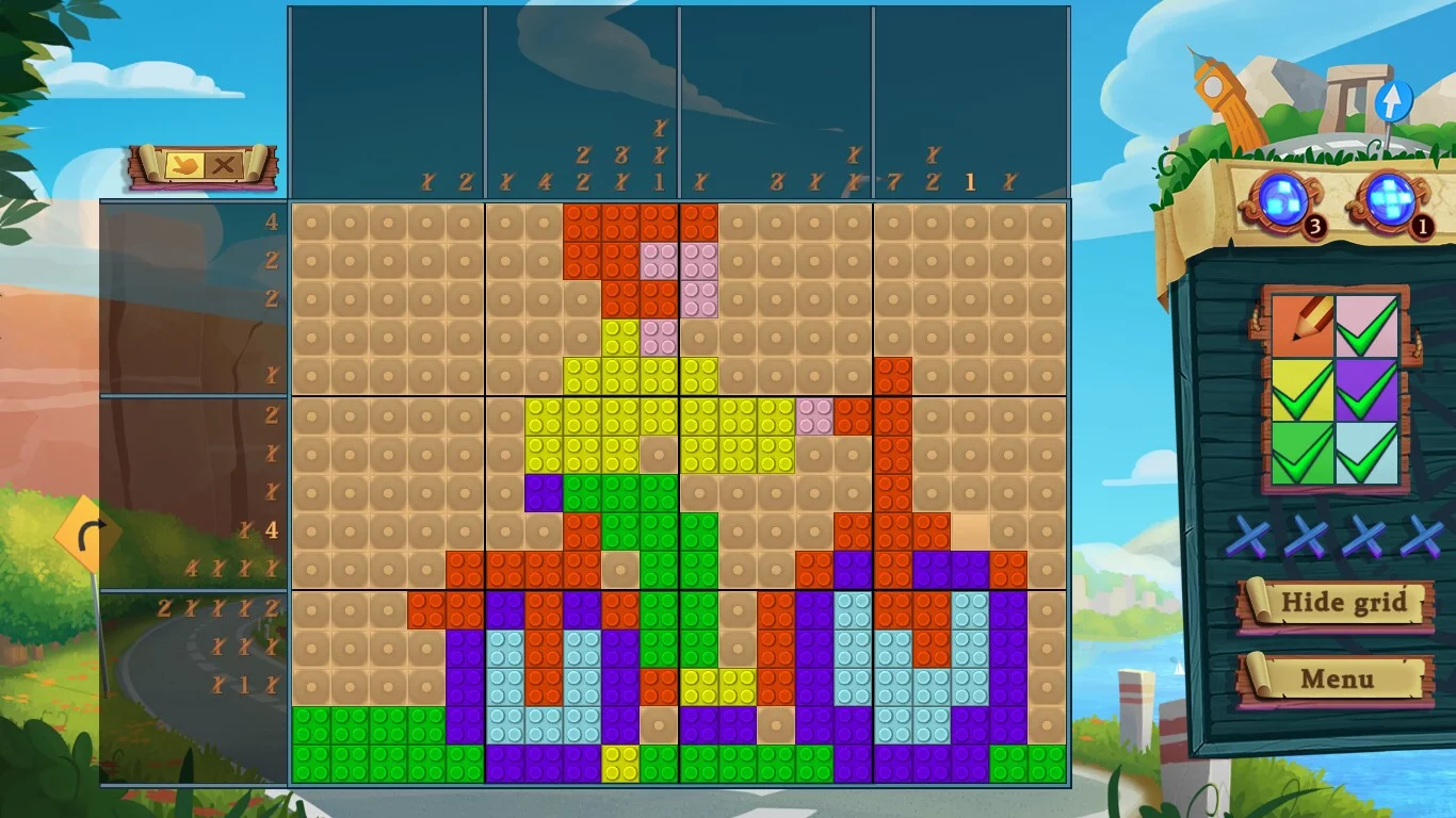 Изображение игры: Adventure Mosaics. Moto-Trip