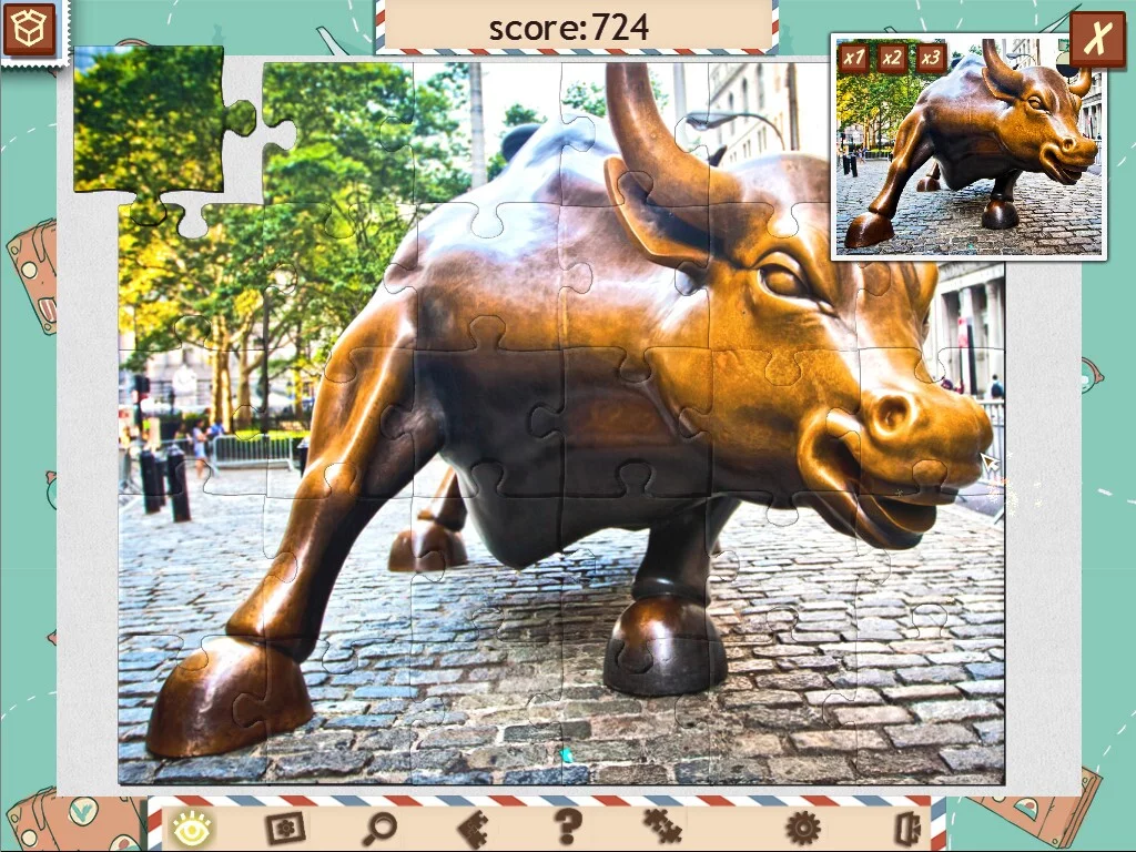 Изображение игры: 1001 Jigsaw American Puzzles