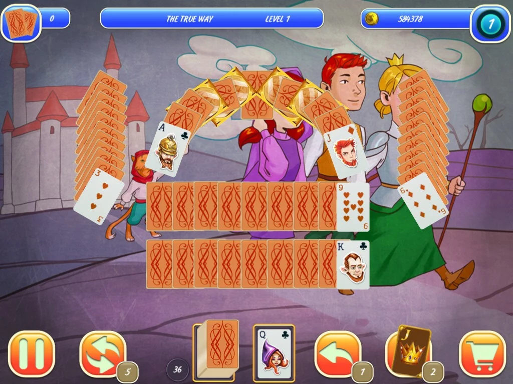 Изображение игры: Gnomes Solitaire