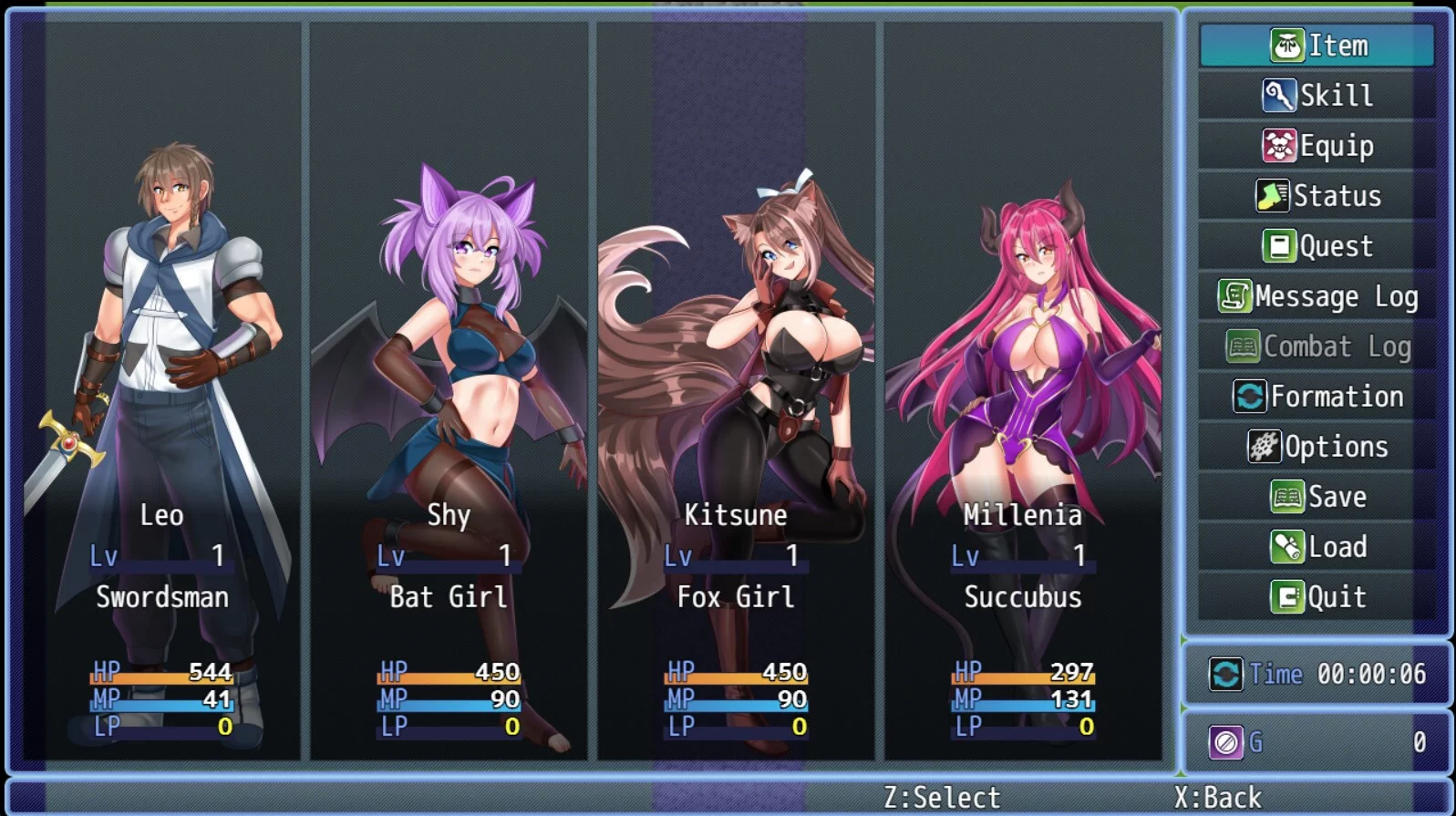 Изображение игры: Monster Girl Invasion RPG