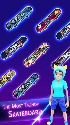 Изображение игры: Cyber Surfer: Beat&Skateboard