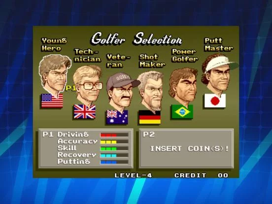 Изображение игры: BIG TOURNAMENT GOLF ACA NEOGEO