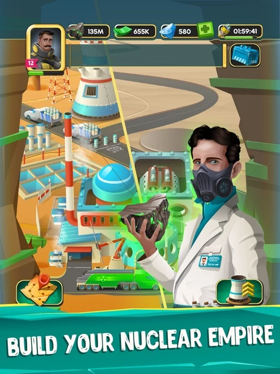 Изображение игры: Nuclear Empire: idle tycoon