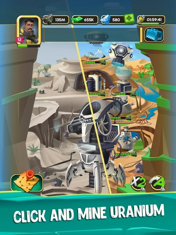 Изображение игры: Nuclear Empire: idle tycoon