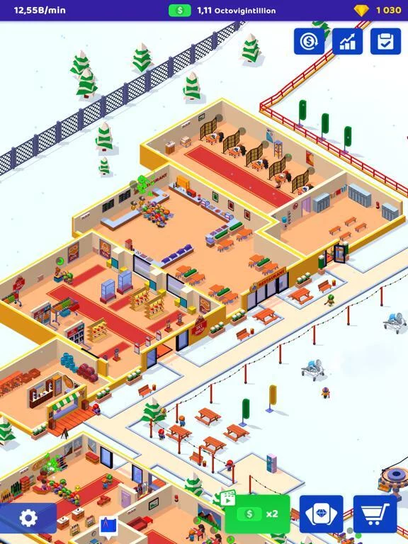 Изображение игры: Ski Resort: Idle Snow Tycoon