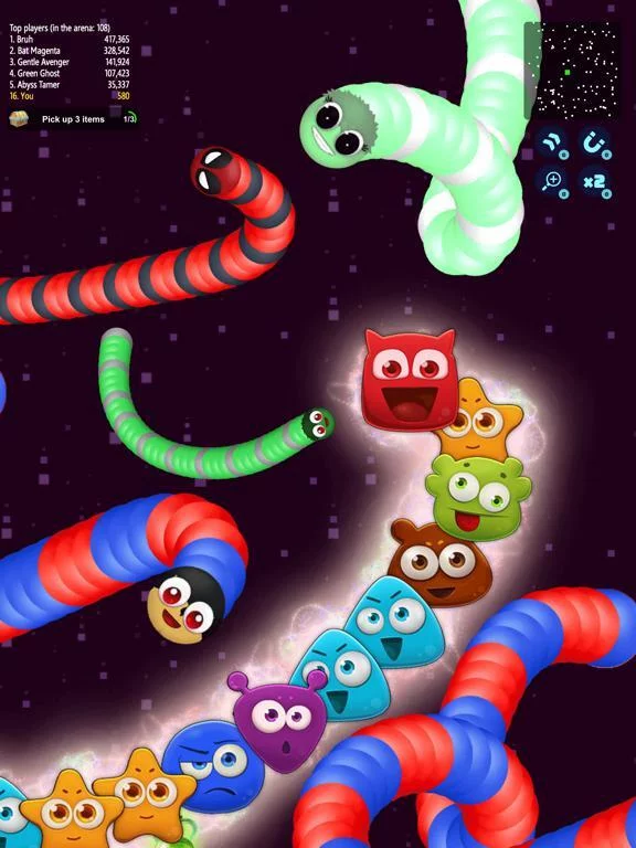 Изображение игры: Worm.io: Slither Zone
