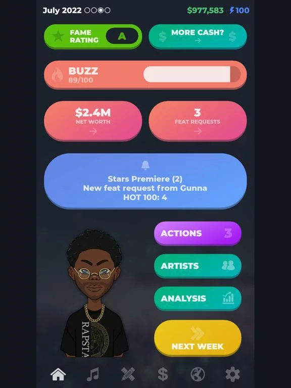 Изображение игры: RAPSTAR - Rapper Simulator