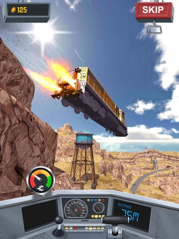 Изображение игры: Train Ramp Jumping