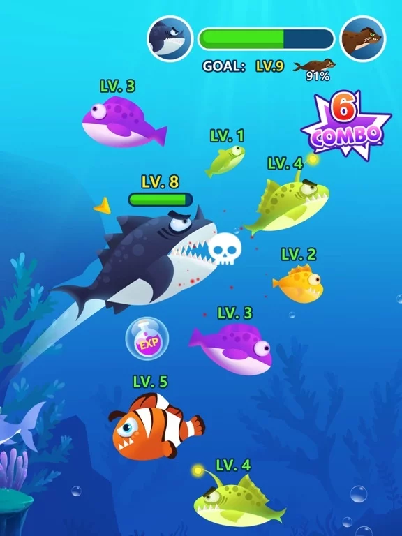 Изображение игры: Ocean Fish Evolution