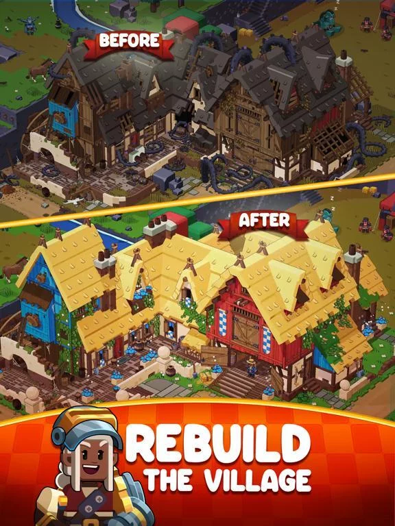 Изображение игры: Medieval Merge: Epic RPG Games