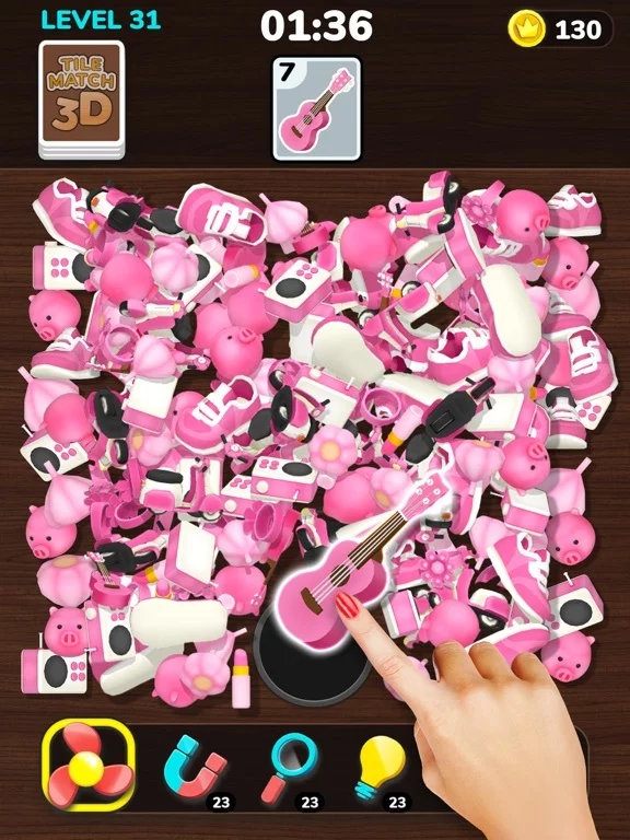 Изображение игры: Tile Match 3D - Matching Game