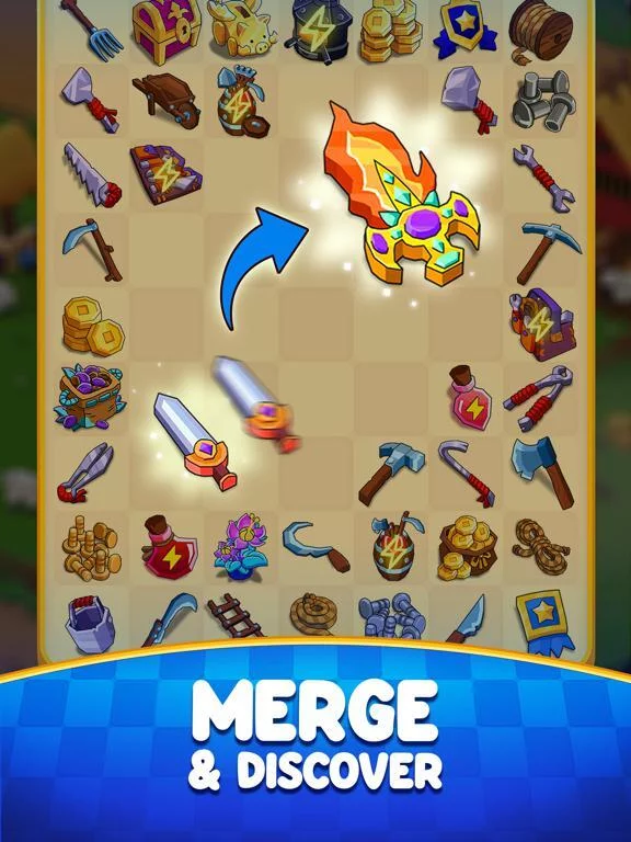 Изображение игры: Medieval Merge: Epic RPG Games