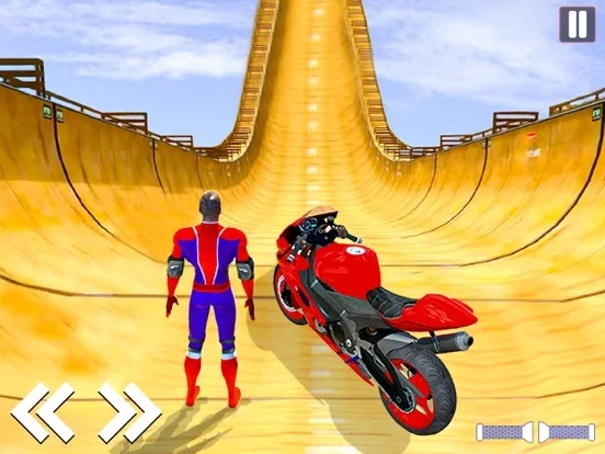 Изображение игры: Superhero Bike Rider Game