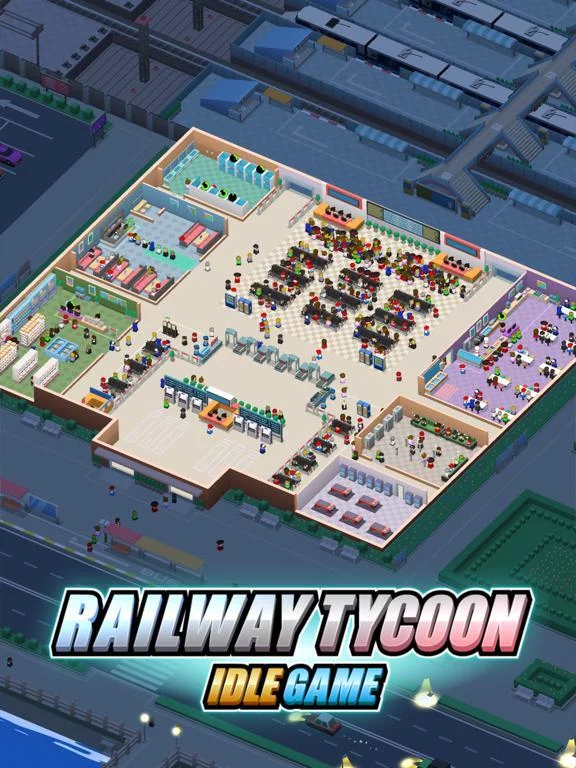 Изображение игры: Railway Tycoon - Idle Game