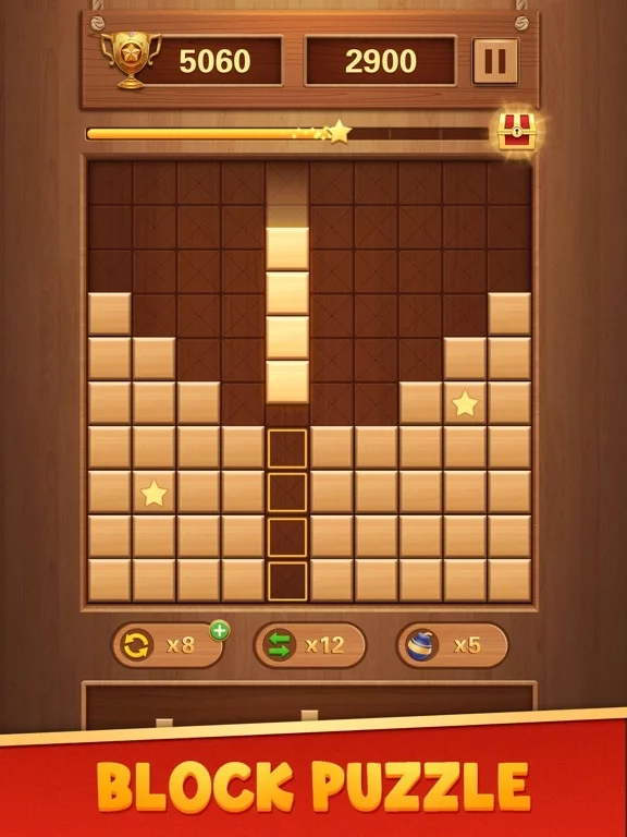 Изображение игры: Block Puzzle Wood Blast