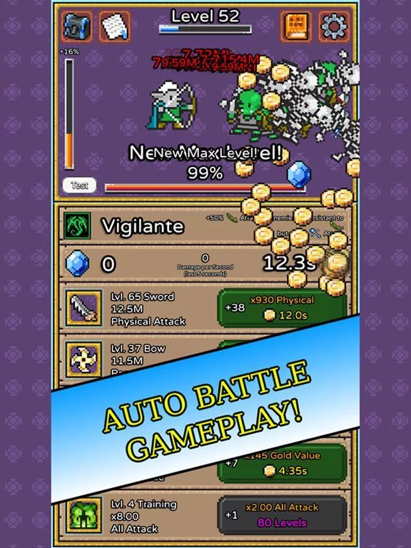 Изображение игры: Simple RPG - Idle Tap Tapper!