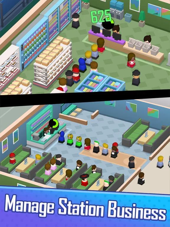 Изображение игры: Railway Tycoon - Idle Game
