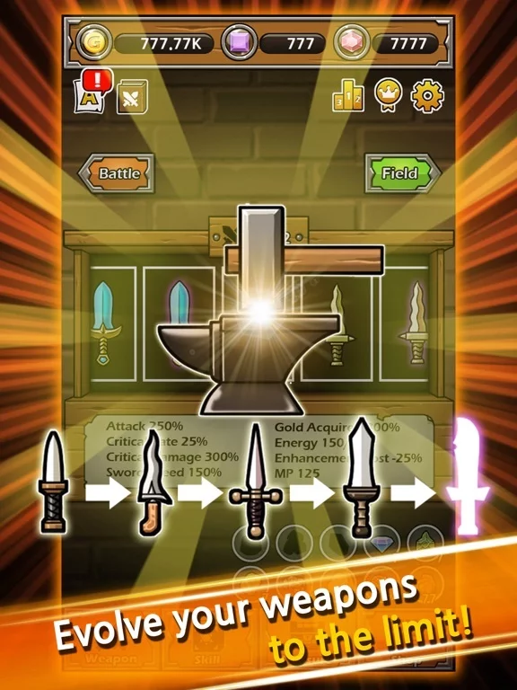 Изображение игры: Blade Crafter - Idle Tycoon