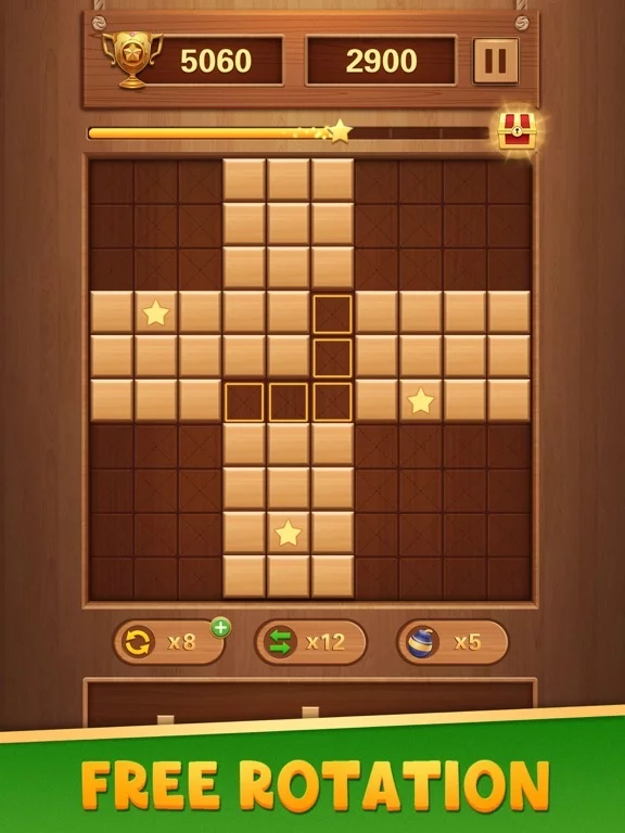 Изображение игры: Block Puzzle Wood Blast