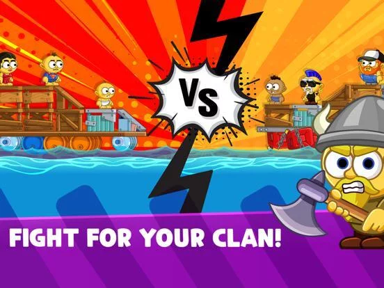 Изображение игры: Raft Wars: Turn-Based Battles