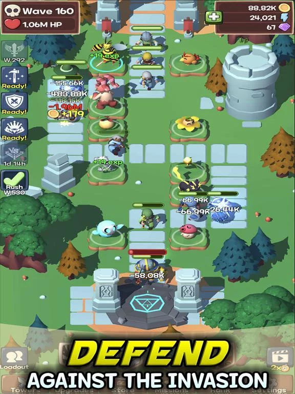 Изображение игры: Idle Monster TD Evolved