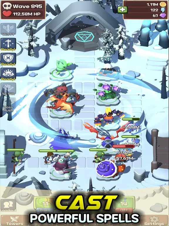 Изображение игры: Idle Monster TD Evolved