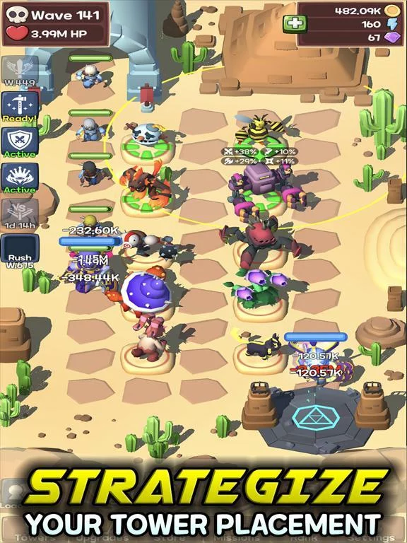Изображение игры: Idle Monster TD Evolved