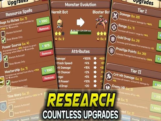 Изображение игры: Idle Monster TD Evolved