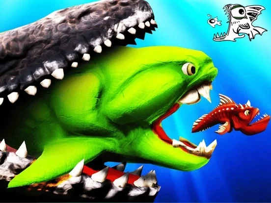 Изображение игры: FISH 3D GROWING AND EATING