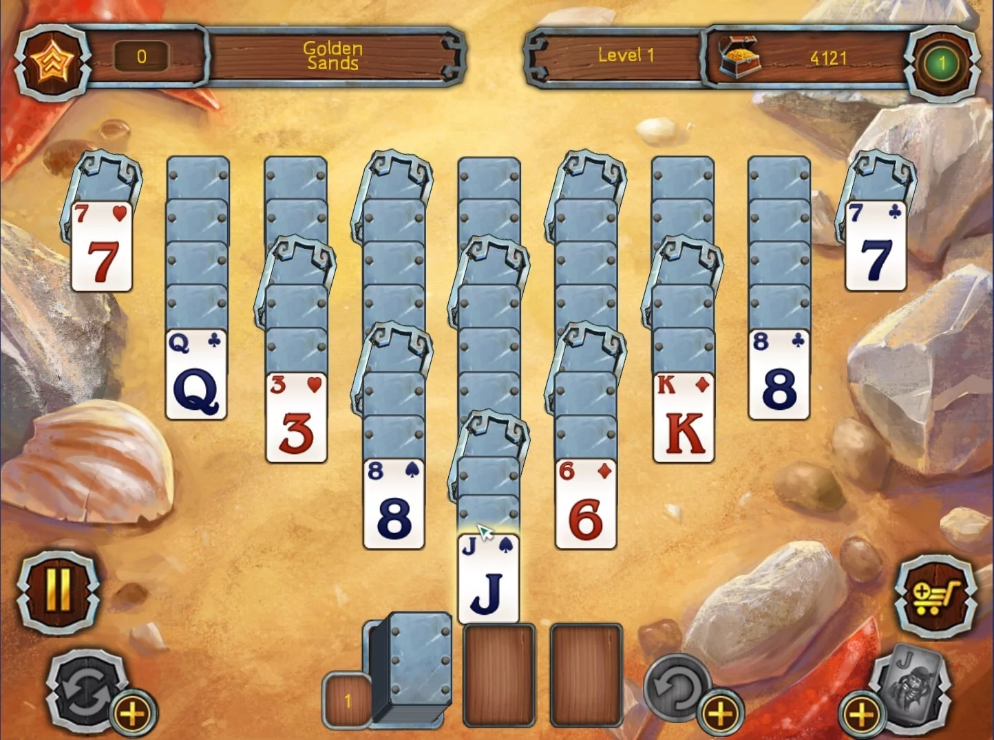 Изображение игры: Pirate's Solitaire