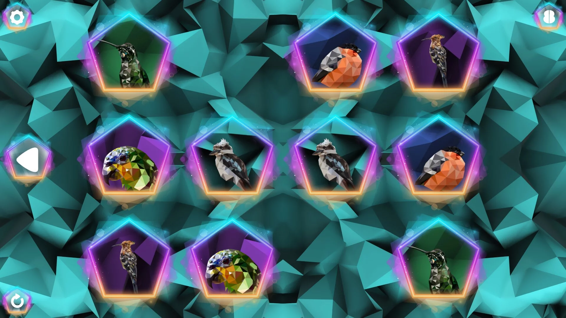 Изображение игры: Poly Memory: Birds