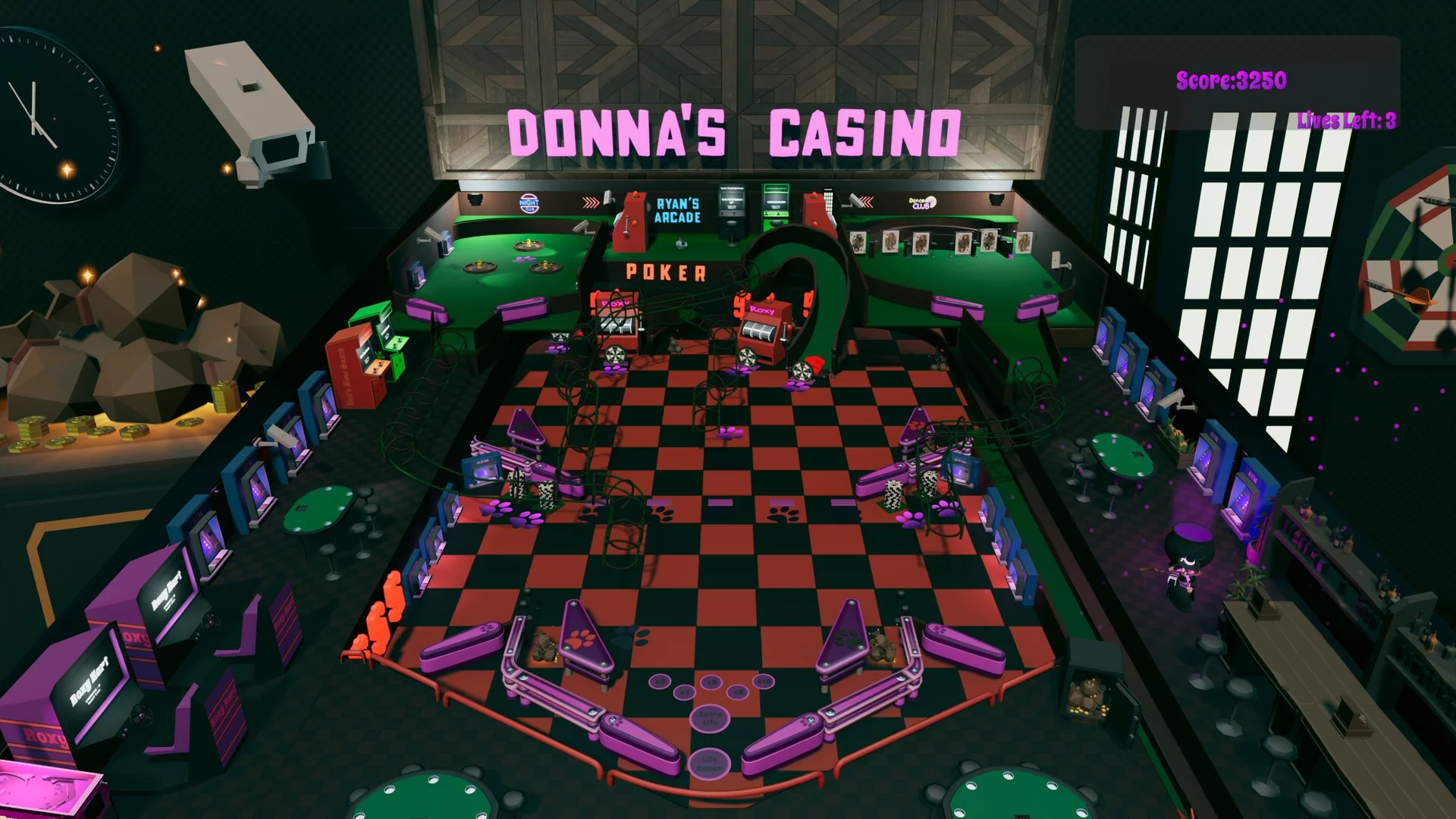 Изображение игры: Roxy Raccoon's Pinball Panic