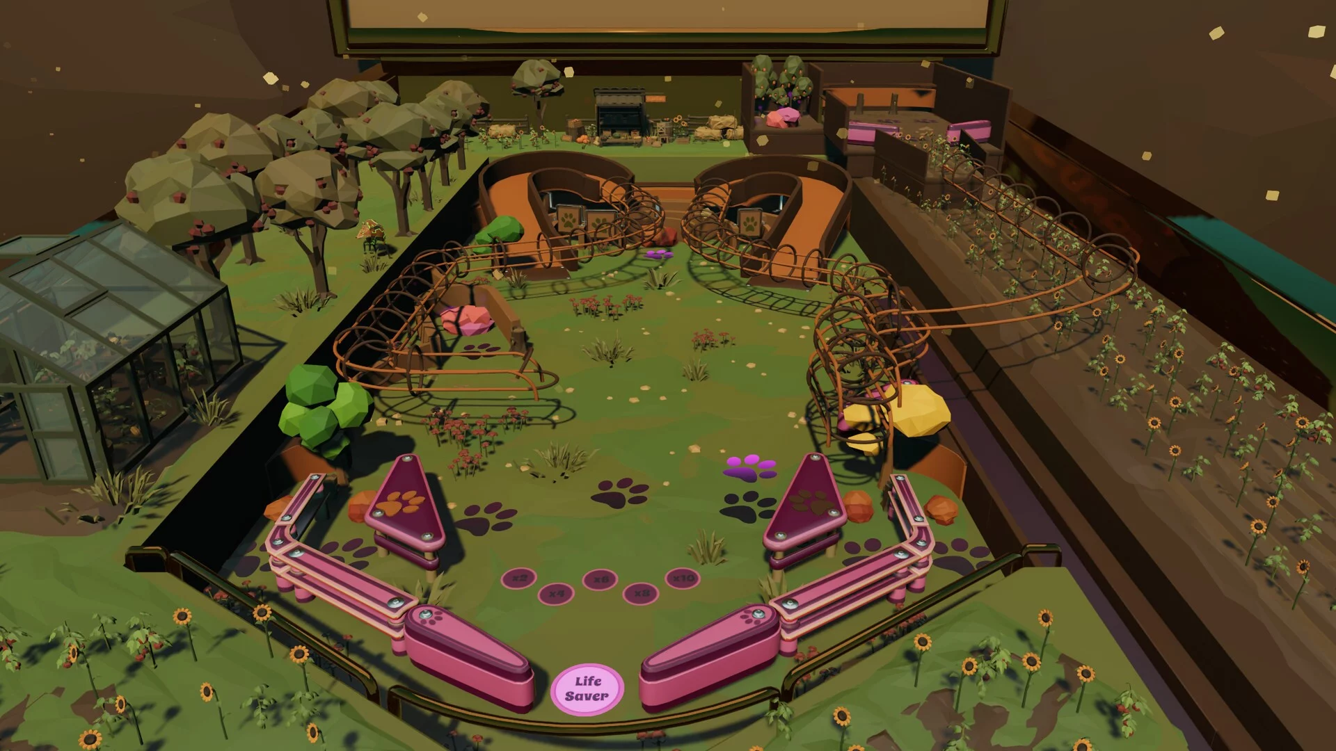 Изображение игры: Roxy Raccoon's Pinball Panic