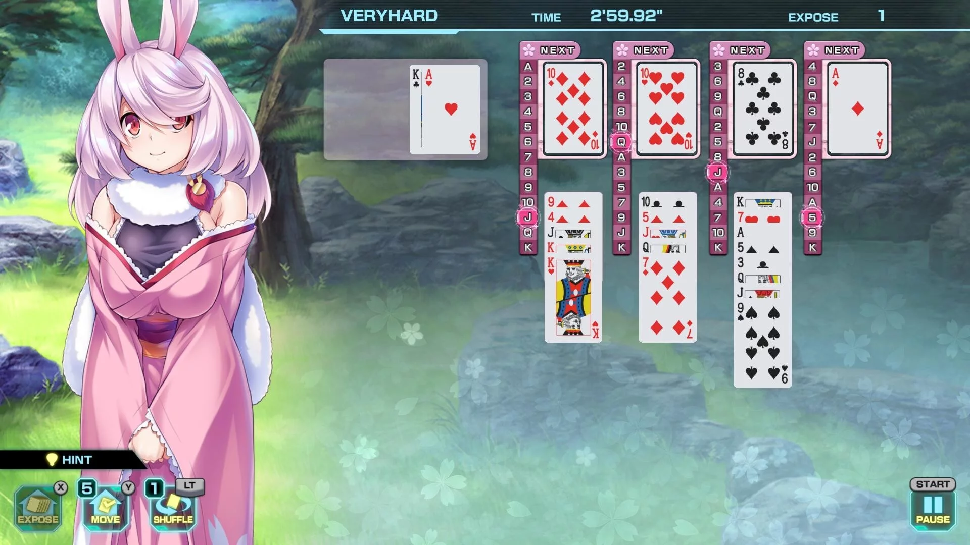 Изображение игры: Pretty Girls Four Kings Solitaire