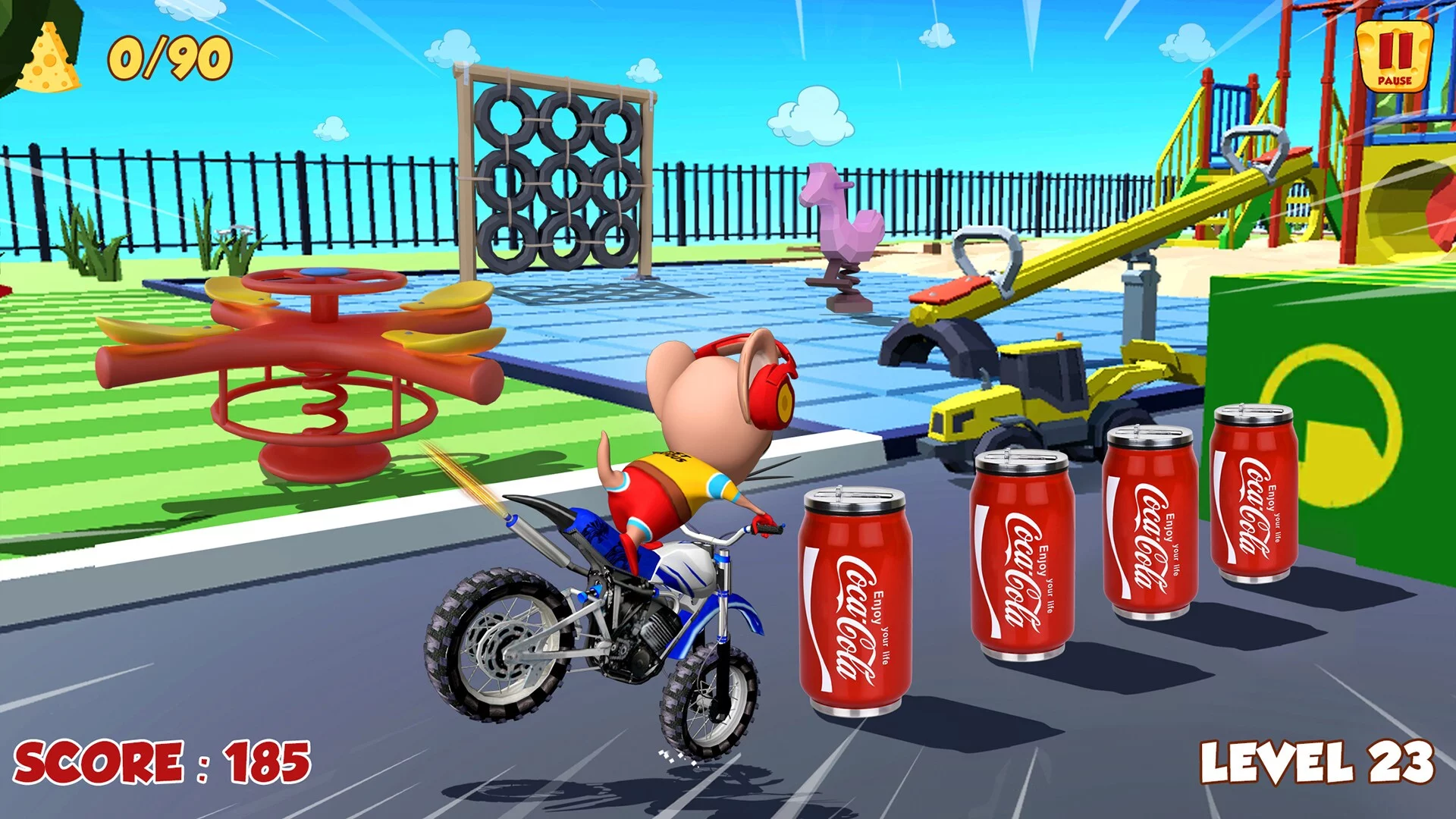 Изображение игры: Moto Mouse Stunt Mania