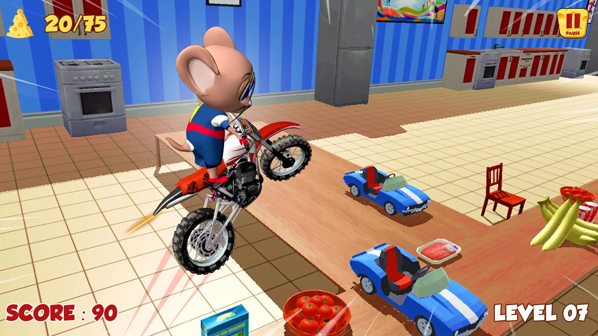 Изображение игры: Moto Mouse Stunt Mania
