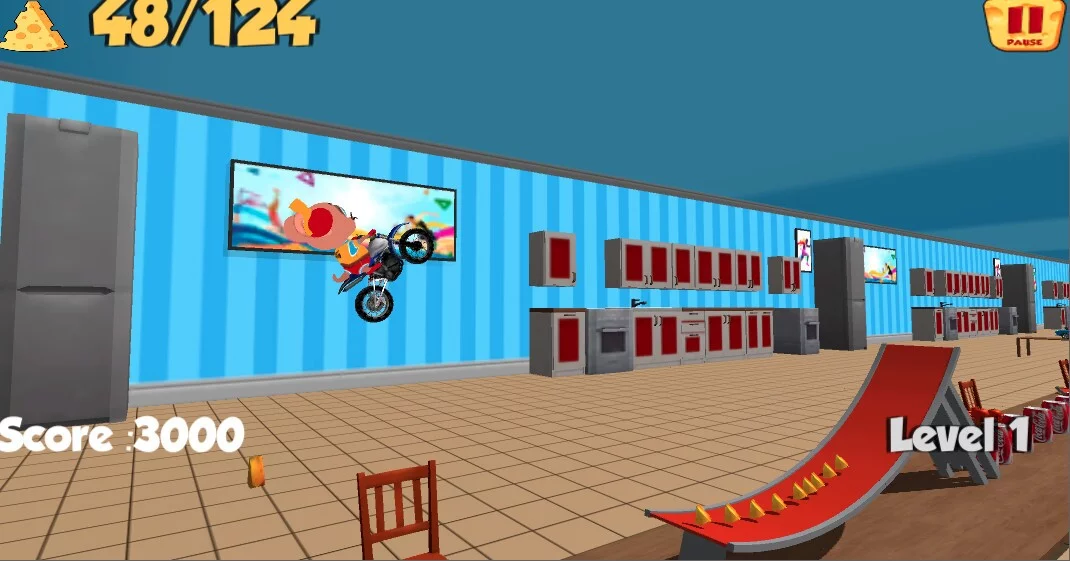 Изображение игры: Moto Mouse Stunt Mania