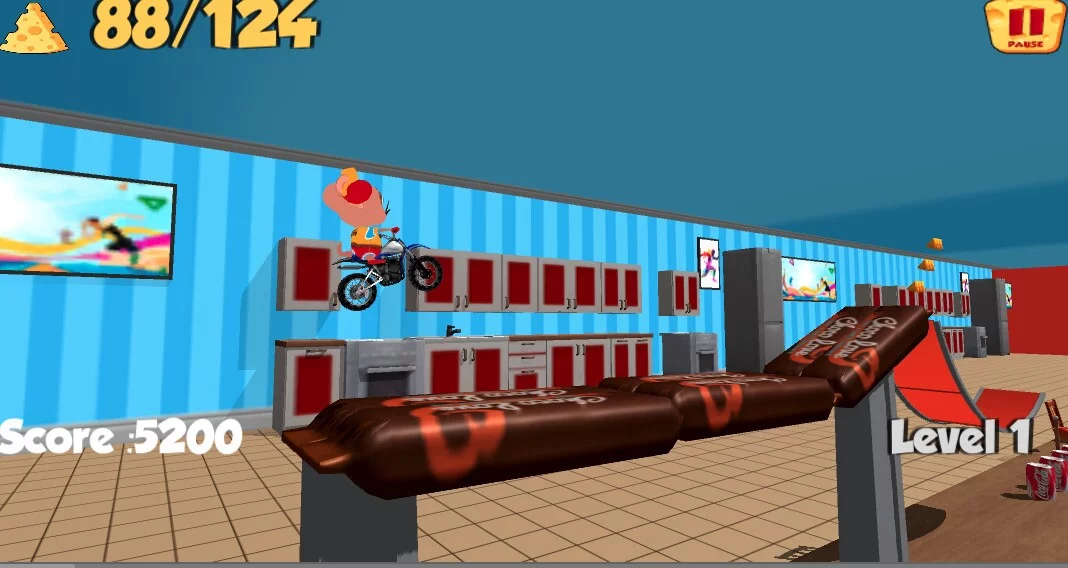 Изображение игры: Moto Mouse Stunt Mania