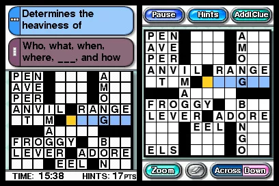 Изображение игры: Crosswords DS