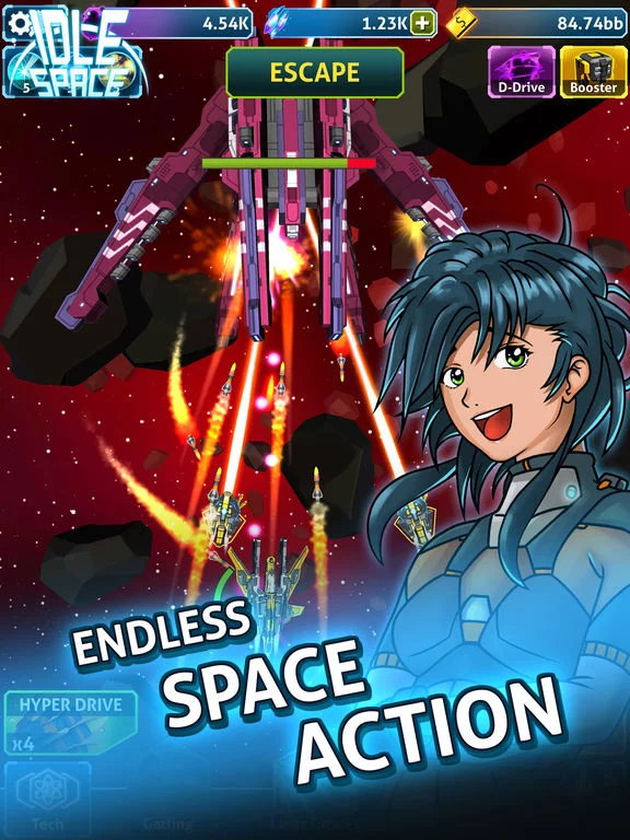 Изображение игры: Idle Space - Endless Action Clicker