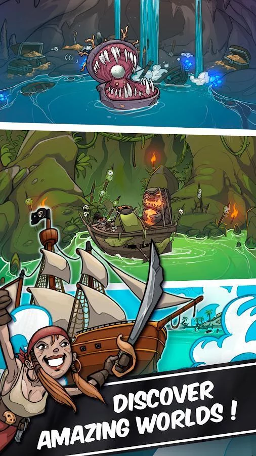 Изображение игры: Clicker Pirates - Tap to fight