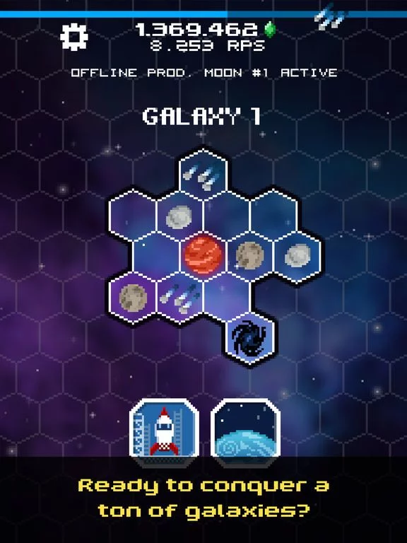 Изображение игры: Tap Galaxy – Deep Space Mine