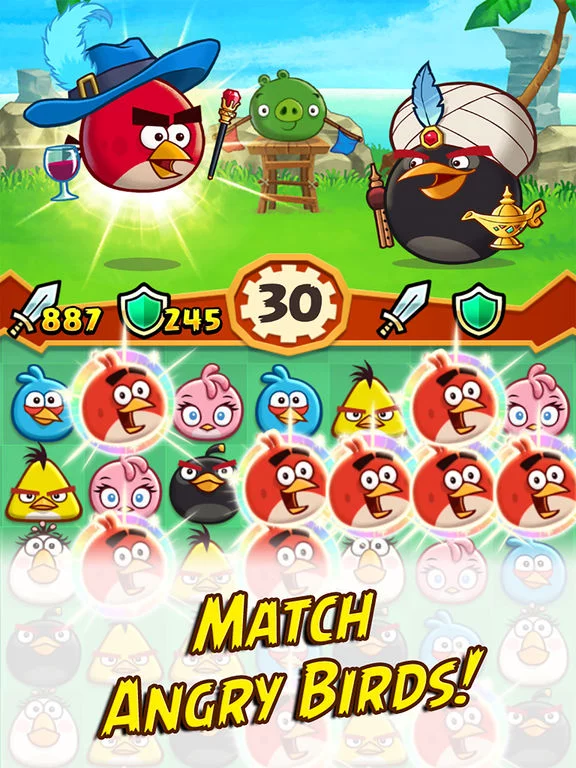 Изображение игры: Angry Birds Fight! RPG Puzzle