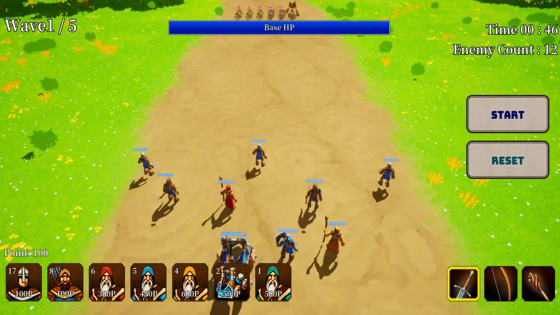 Изображение игры: Defensive War -SEALED GOLEM