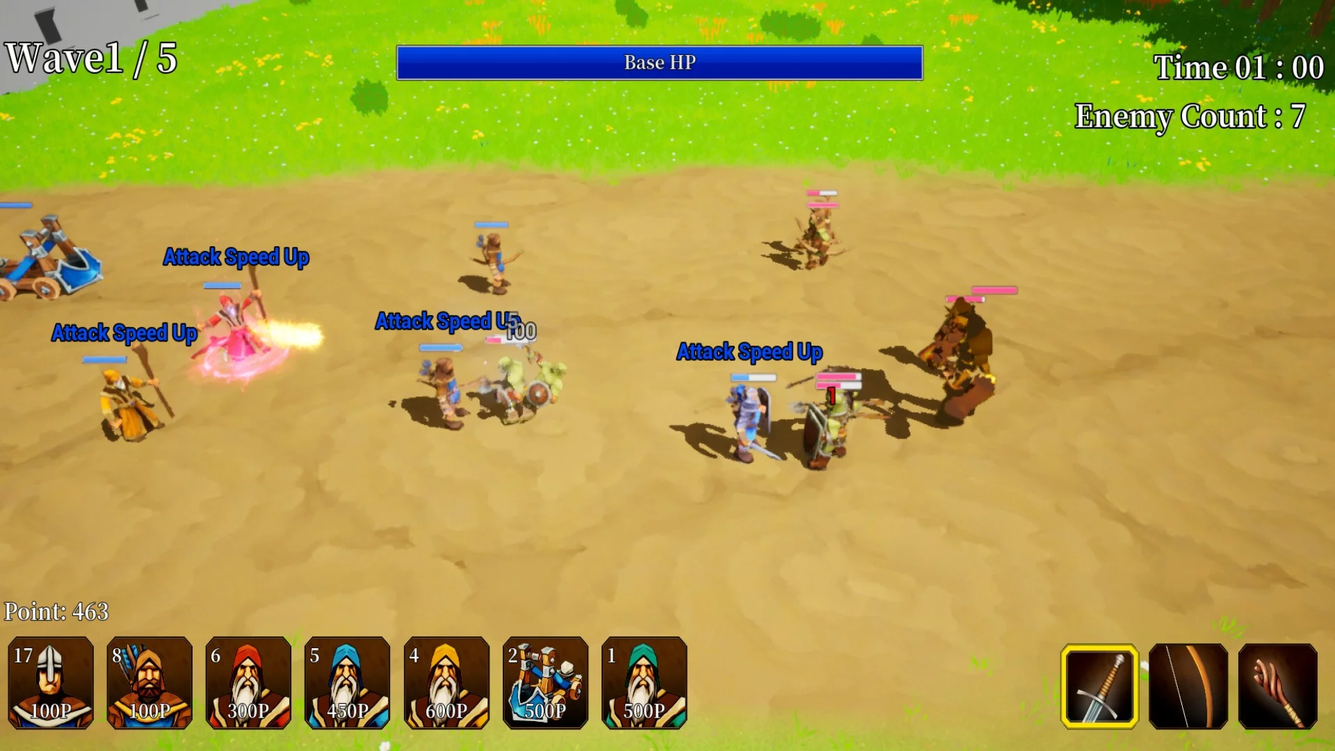 Изображение игры: Defensive War -SEALED GOLEM