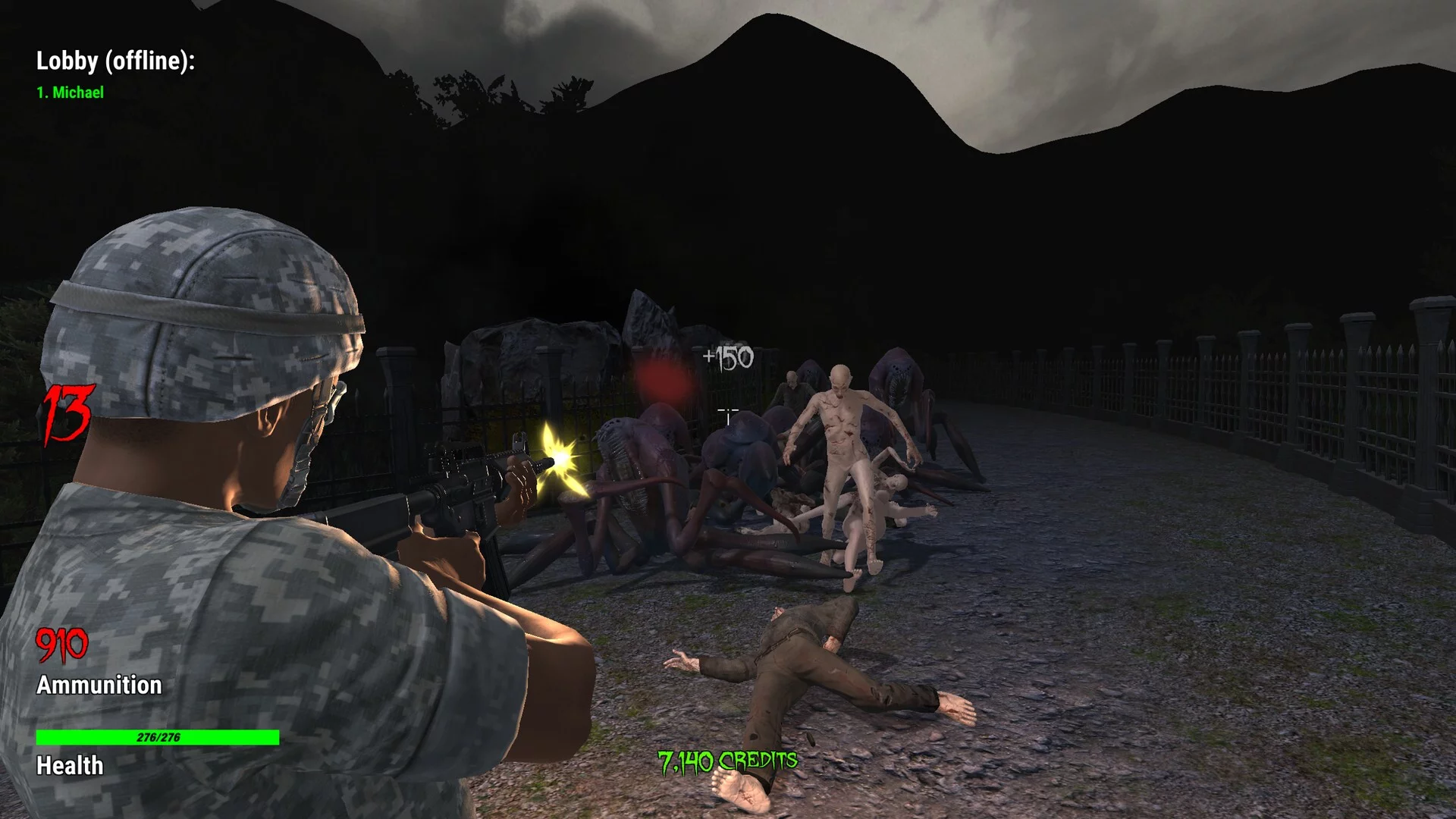 Изображение игры: Village of Zombies