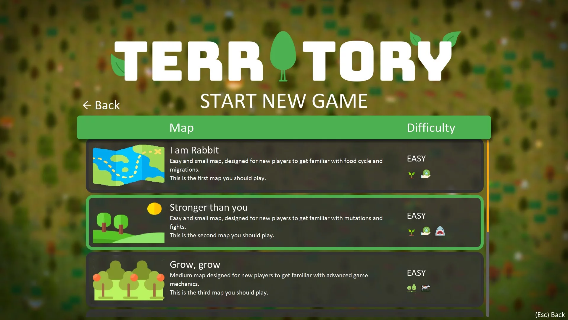 Изображение игры: Territory - animals genetic strategy