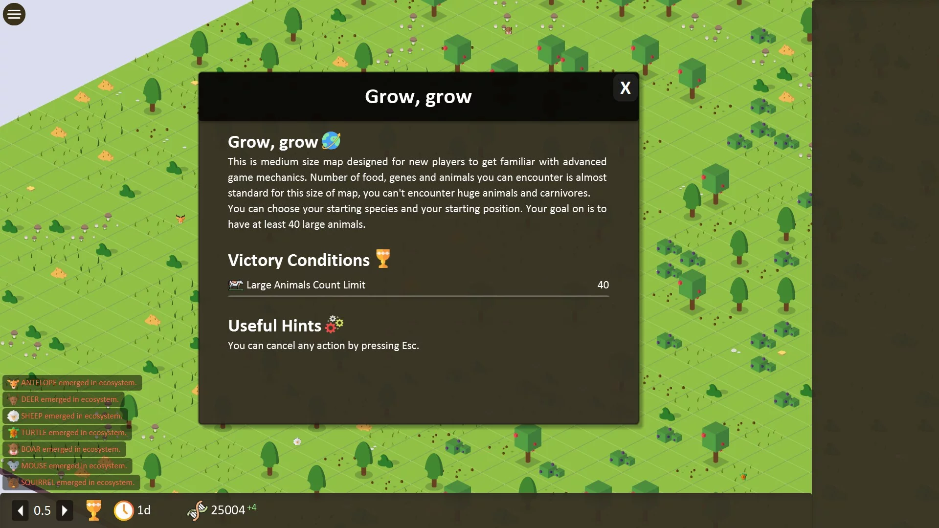 Изображение игры: Territory - animals genetic strategy