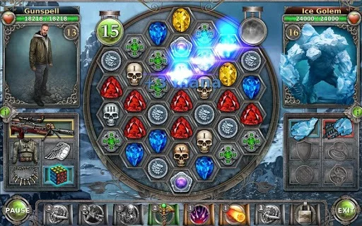 Изображение игры: Gunspell - Match 3 Battles