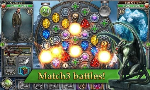 Изображение игры: Gunspell - Match 3 Battles